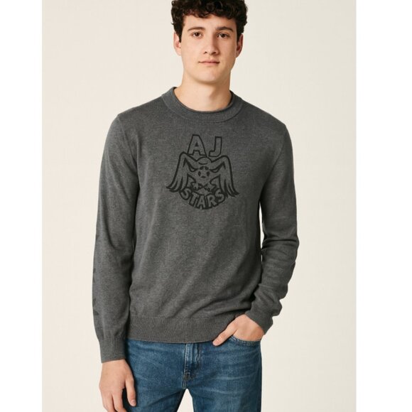 Armani Jeans Cotton Bird Sweater Size XL EUC - Picture 1 of 5